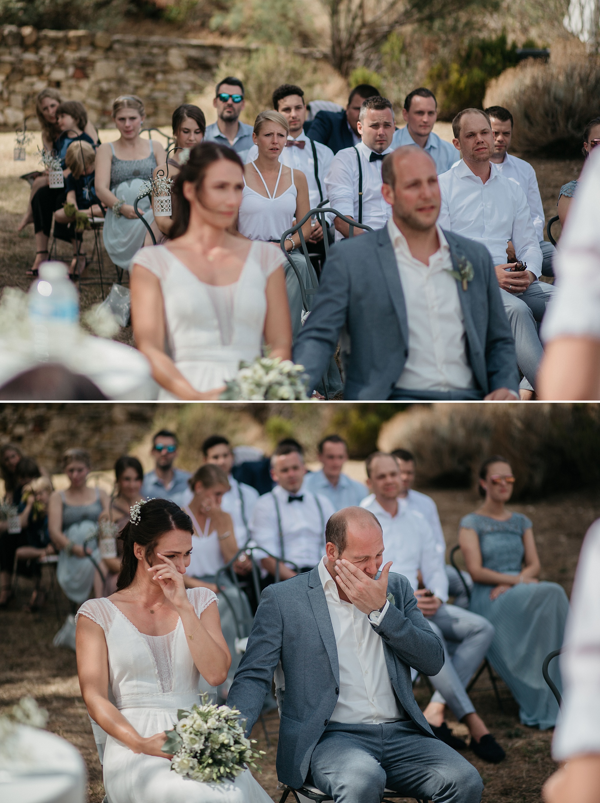 Traumhafte Hochzeit in der Provence. Die Trauzeugen halten eine emotionale Rede.