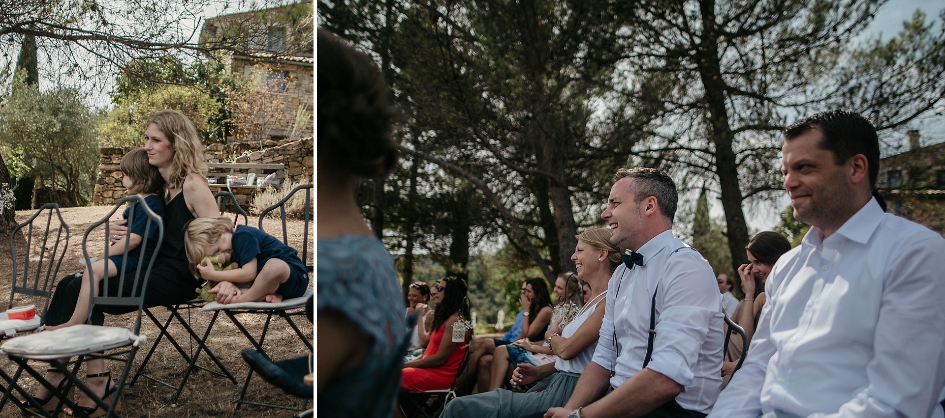 Traumhafte Hochzeit in der Provence. Es wird gelacht und geweint vor Rührung.