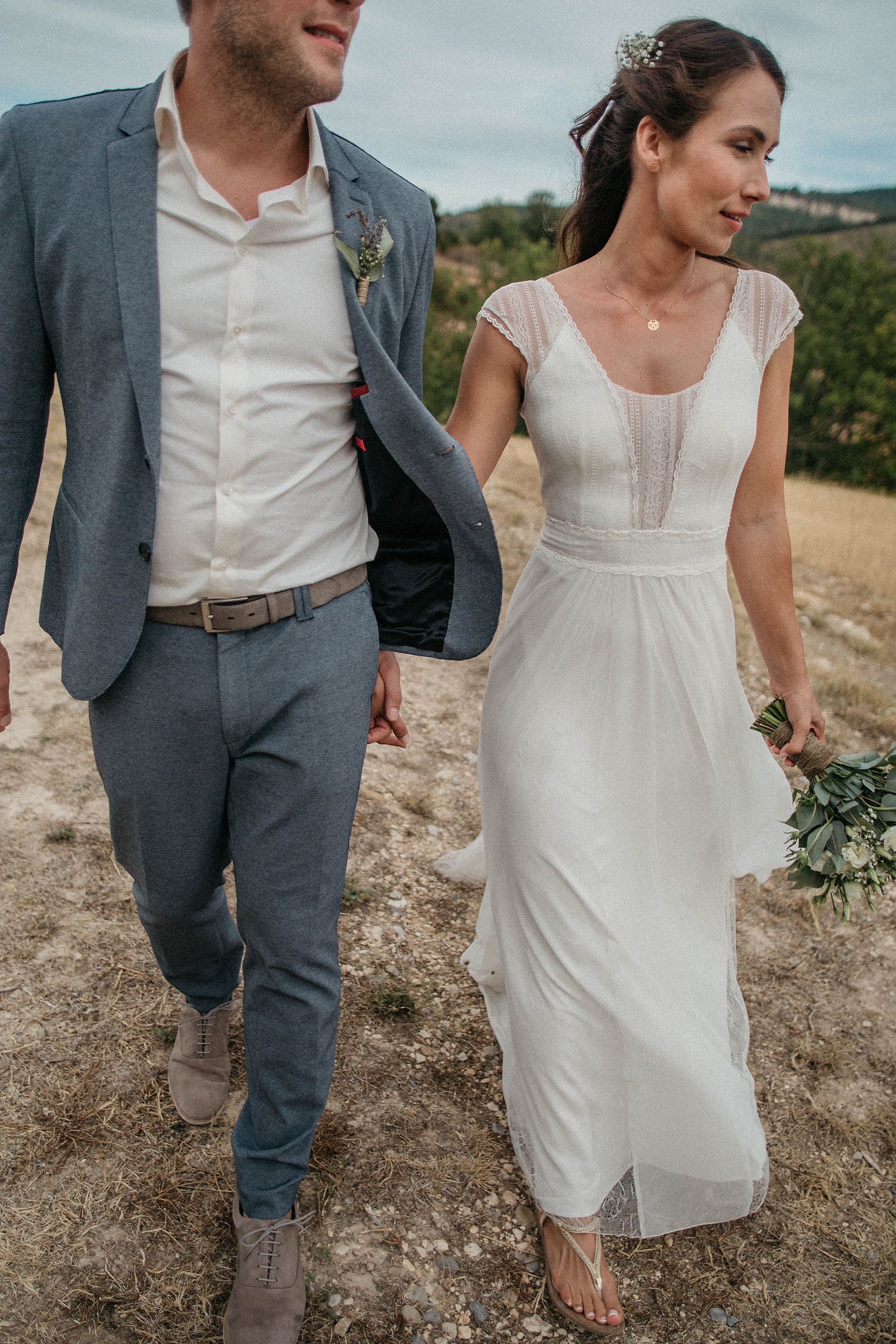 Traumhafte Hochzeit in der Provence. Brautpaarshooting.