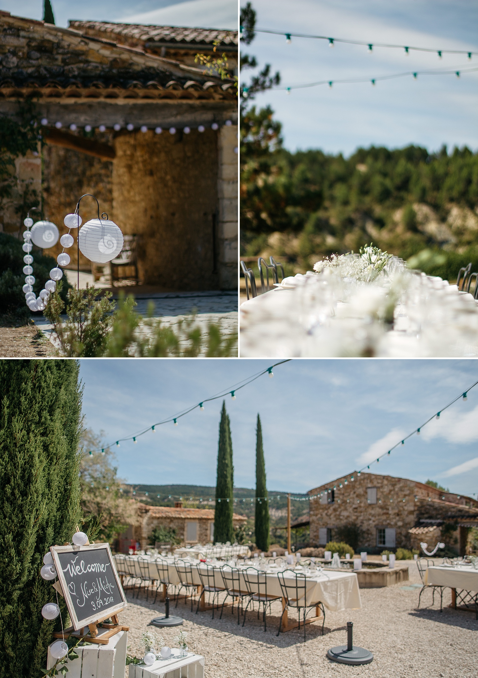 Traumhafte Hochzeit in der Provence. Hameau de Cournille. DIY. Mit viel Liebe zum Detail.