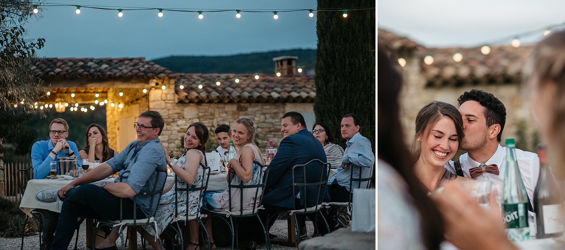 Traumhafte Hochzeit in der Provence. Die glücklichen Freunde.