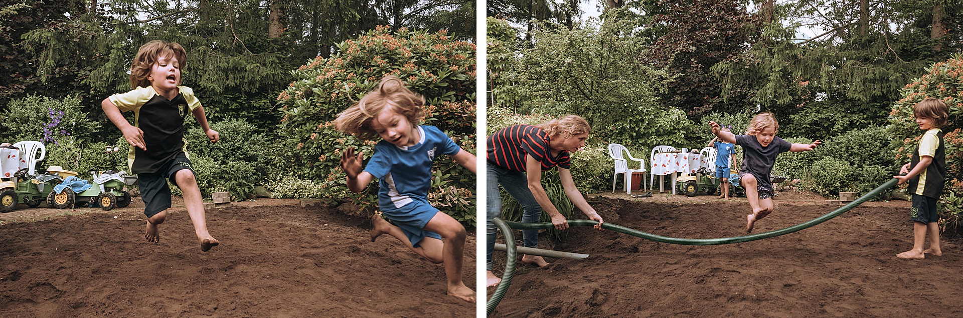 Gartenweitsprung auf dem ehemaligen Gartenteich