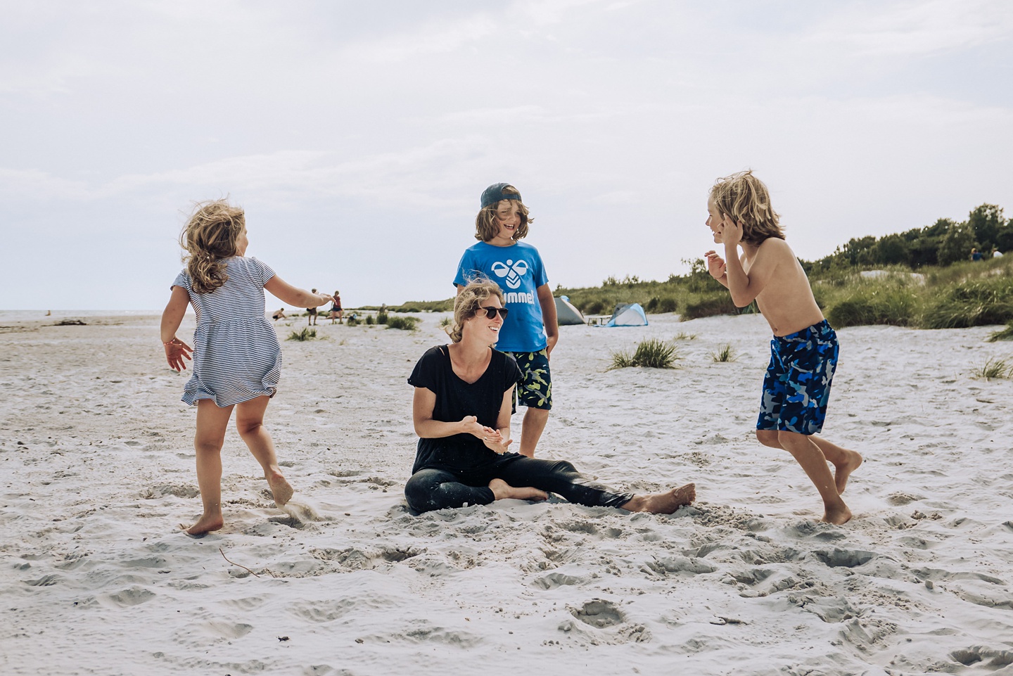 Familienzeit am Meer, Camping auf Bornholm, Familienfotos, Daniel Zube