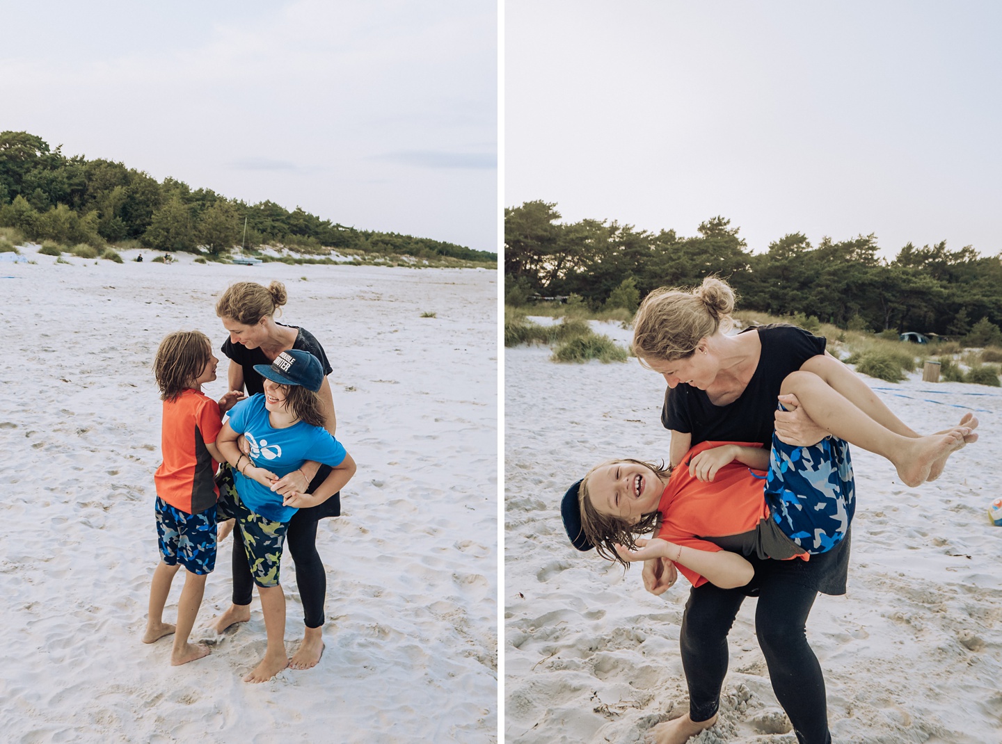 Familienzeit am Meer, Camping auf Bornholm, Familienfotos, Daniel Zube