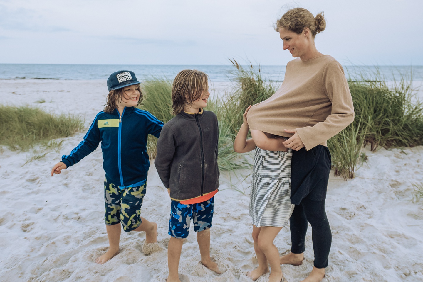 Familienzeit am Meer, Camping auf Bornholm, Familienfotos, Daniel Zube